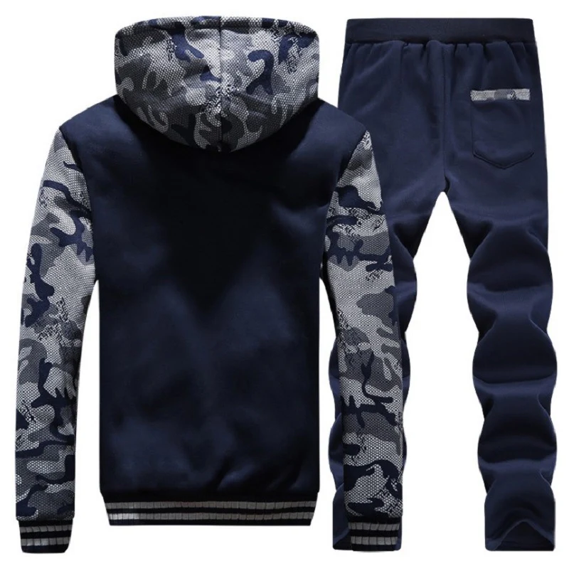 Sporting Fleece Thick Hooded Casual Track Suit - Image 4