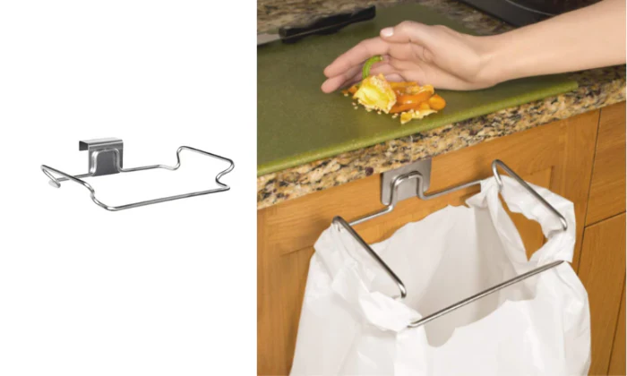 Stainless Steel Trash Plastic Holder - Image 2