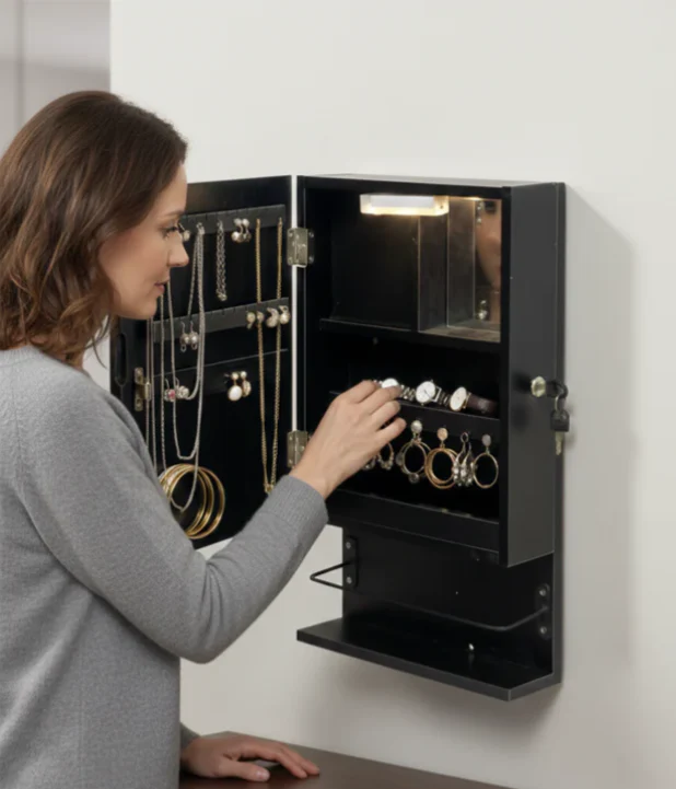 Stella Cosmetics Cabinet with LED Light - Fine Living - Image 14