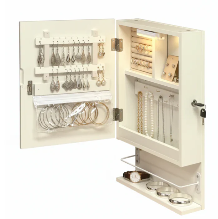 Stella Cosmetics Cabinet with LED Light - Fine Living - Image 3