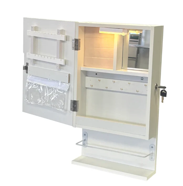 Stella Cosmetics Cabinet with LED Light - Fine Living - Image 4