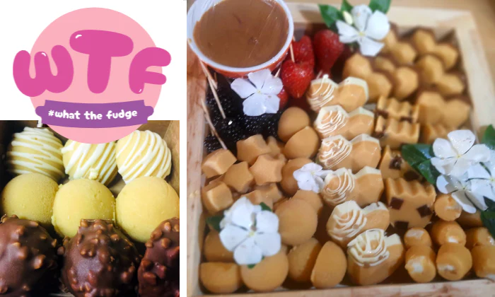Sweet Treats Await – Fudge Gift Box, Fudge Platter, or Churros