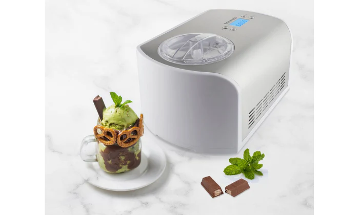Taurus Ice Cream Maker LCD Display Stainless Steel Brushed 1.2L 135W - Image 2