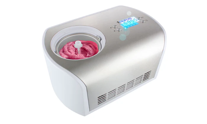 Taurus Ice Cream Maker LCD Display Stainless Steel Brushed 1.2L 135W - Image 3
