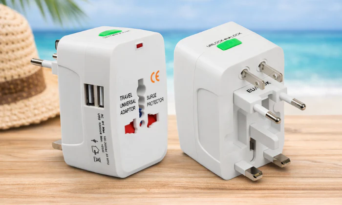 Universal Worldwide Conversion Plug With 2 USB