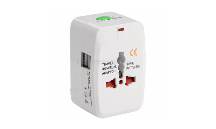 Universal Worldwide Conversion Plug With 2 USB - Image 2