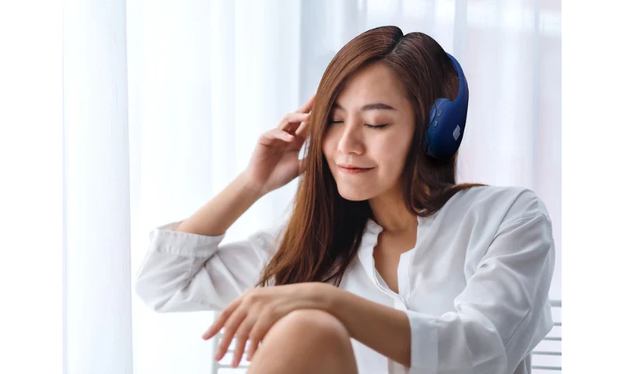 Ultra-Link Blue Tooth Headphone - Navy Blue - Image 2