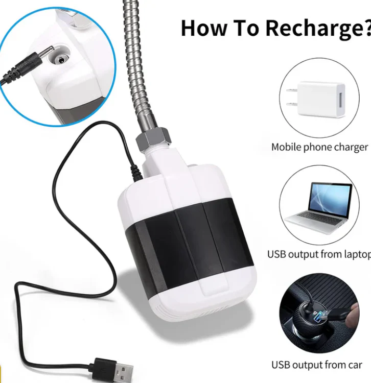 USB Rechargeable Portable Camping Shower - Image 6