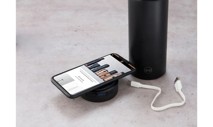 W10 London 2-in1 3000mAH Wireless Charger Travel Mug Power Cup - Image 3