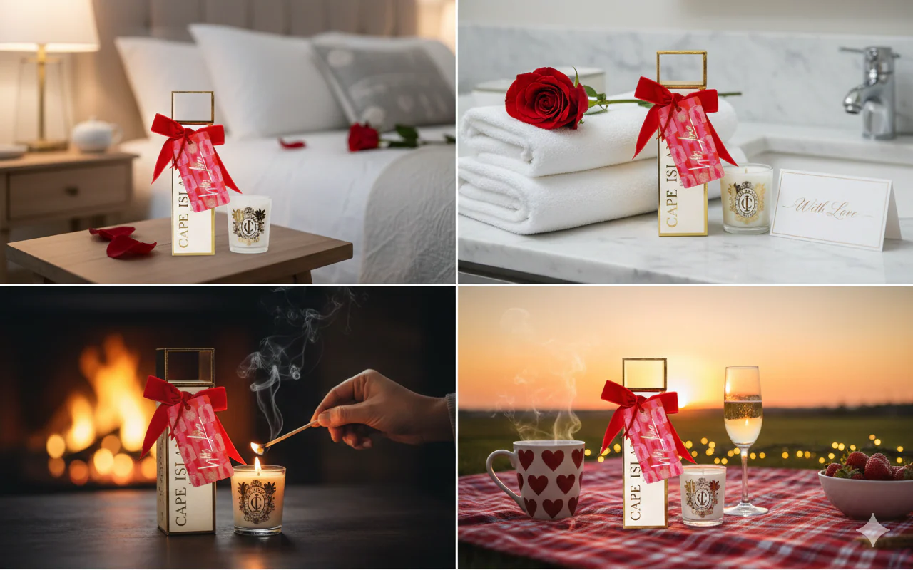 Cape Island White Cracker With Mini Candle - Image 2
