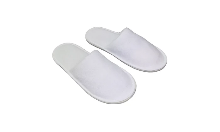White Disposable Slippers (10-Pack) – Open & Closed Toe