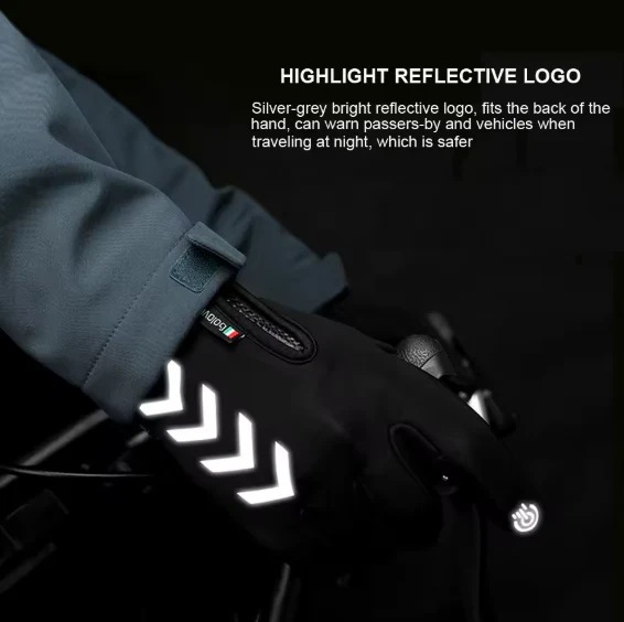 Touch Screen Fleece Winter Gloves - Image 4