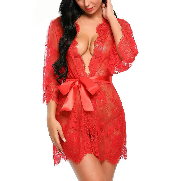 Gorgeous Lace Gown Nightwear - Image 5