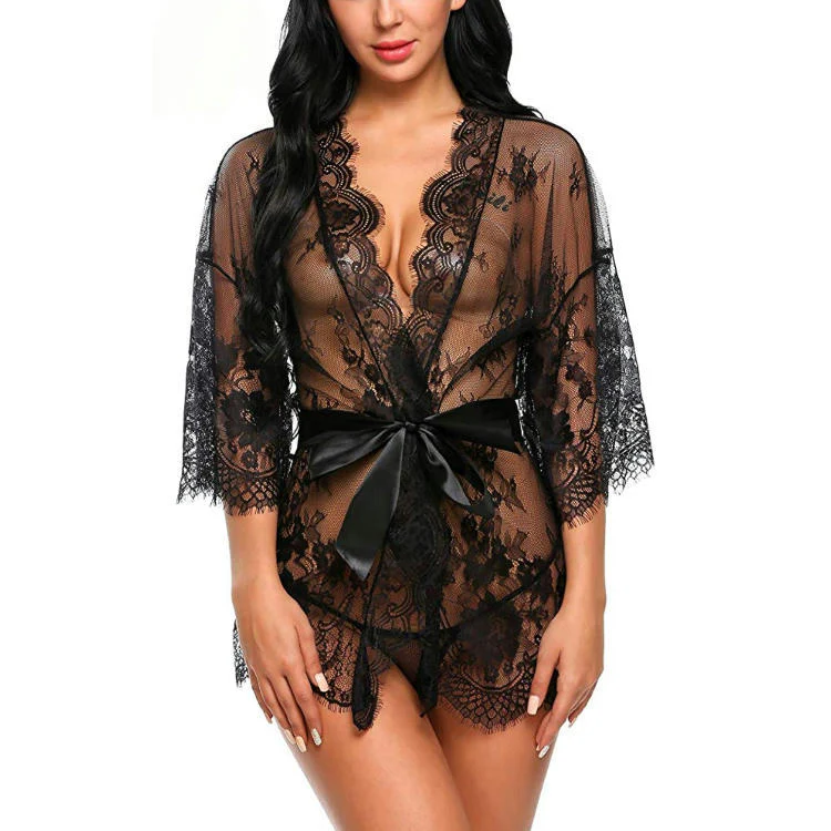 Gorgeous Lace Gown Nightwear - Image 6