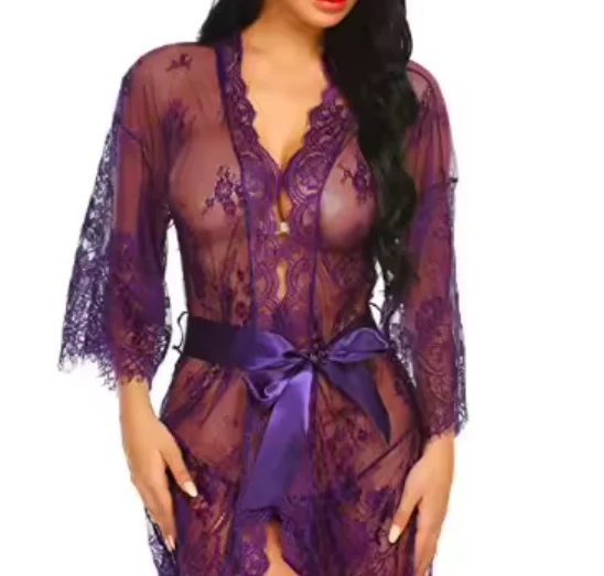 Gorgeous Lace Gown Nightwear - Image 8