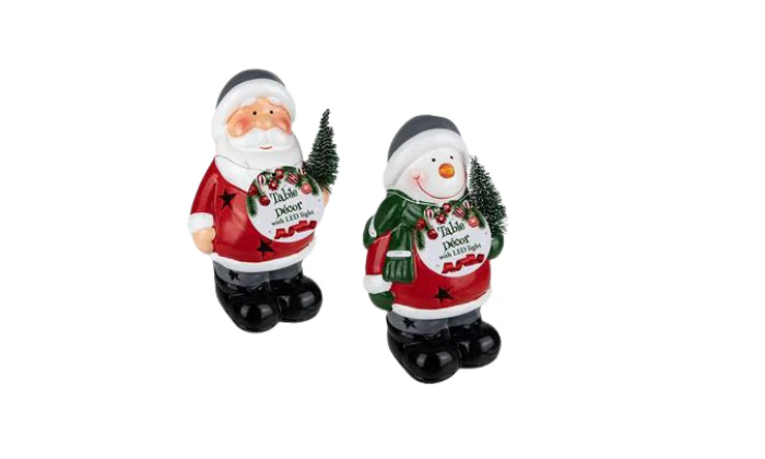 Christmas Ceramic Figure with Light