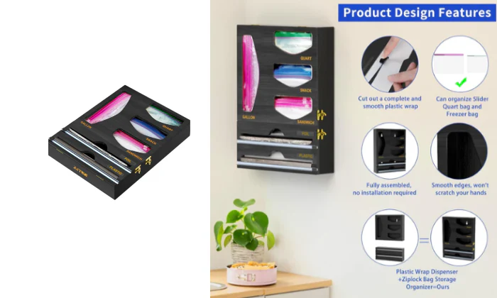 Ziplock Bag Organizer Box - Fine Living - Image 3