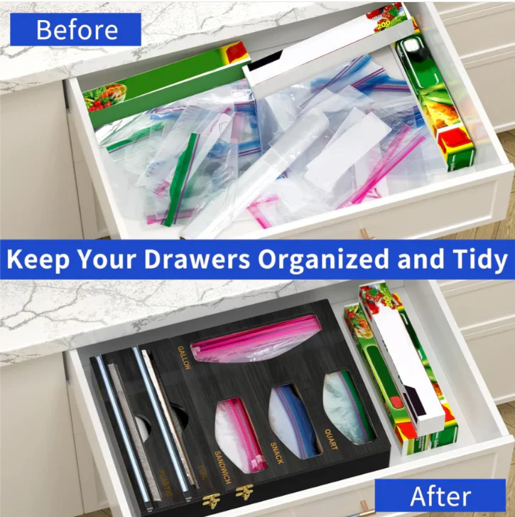 Ziplock Bag Organizer Box - Fine Living - Image 4